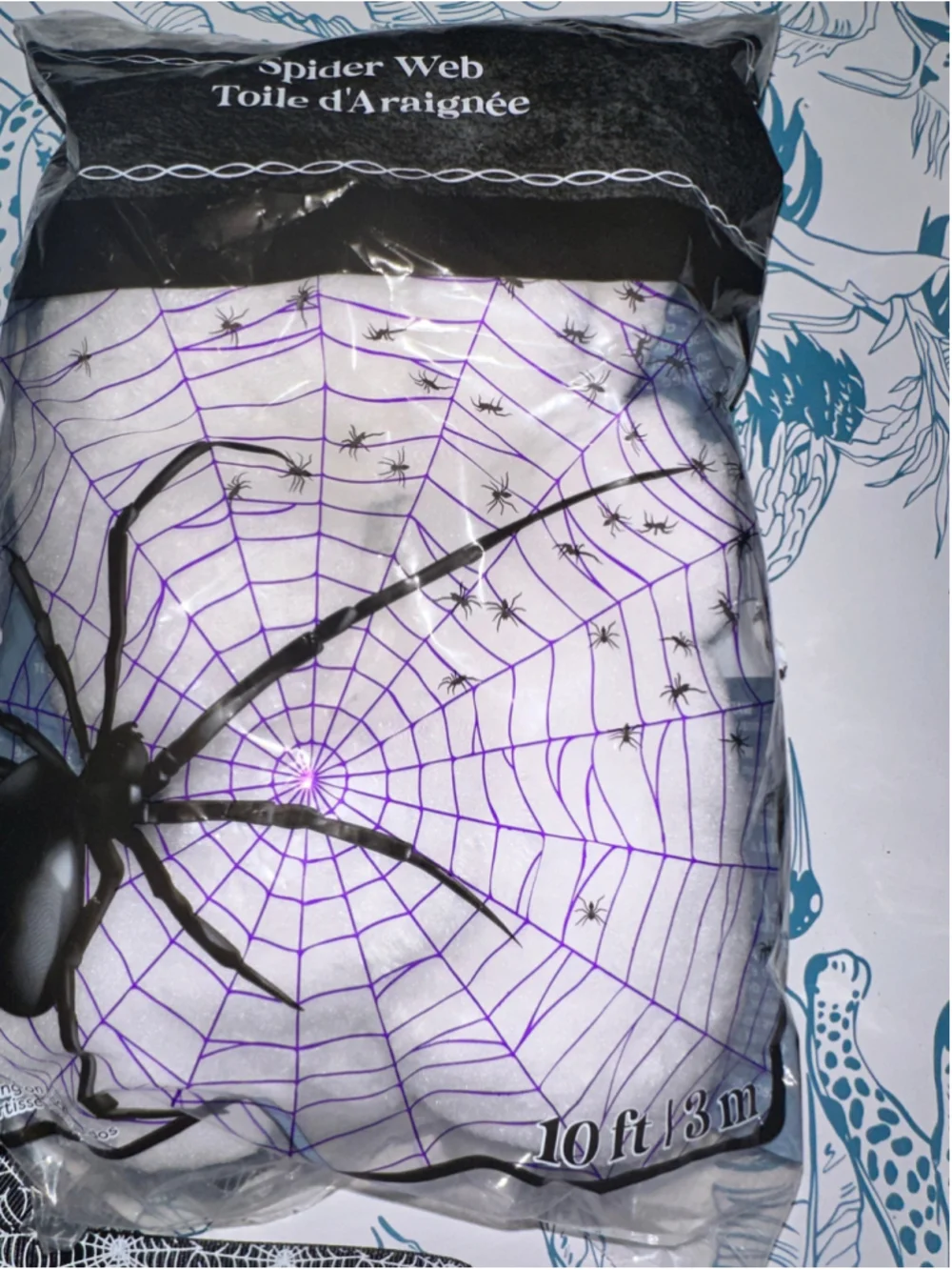 Celebrate It Halloween Spider Web and Bows Set One Size Black White